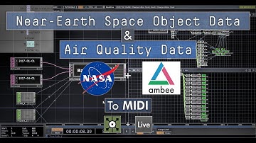 Transforming Realtime Air Quality and Asteroid Data into MIDI - TouchDesigner + Ableton Live