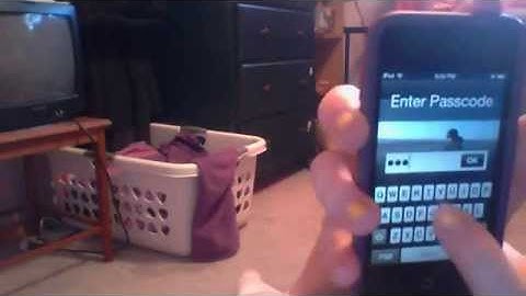 how to set a password for your ipod touch