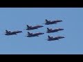 US Navy Blue Angel Squadron Flyover | New Orleans, LA