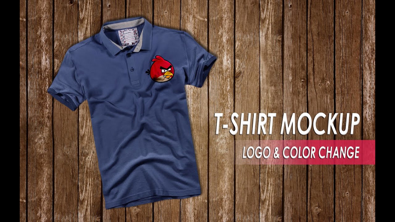 Download PHOTOSHOP T-SHIRT MOCKUP TUTORIAL (LOGO & COLOR CHANGE ...