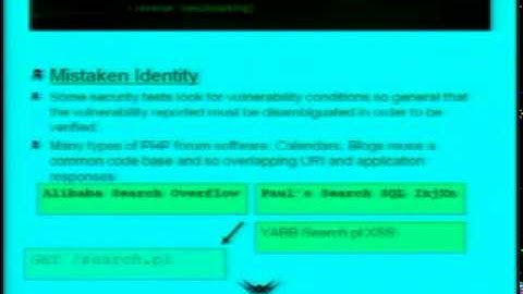 DEFCON 15: Hacking the EULA: Reverse Benchmarking Web Application Security Scanners