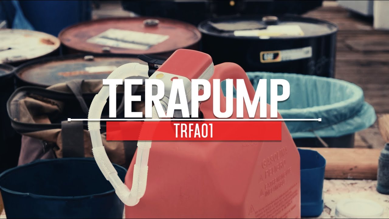 TERAPUMP TRFA01 Pompe de transfert de carburant alimentée par 4 piles AA