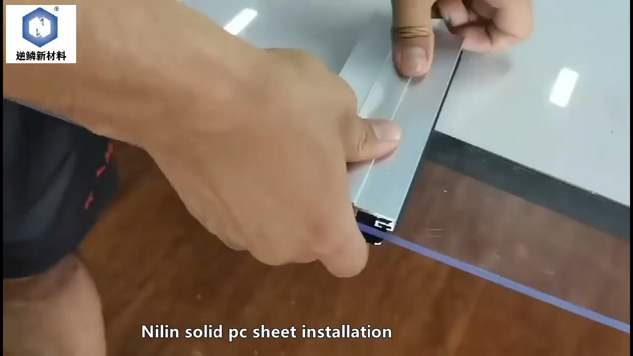 how to install solid polycarbonate sheet? - YouTube