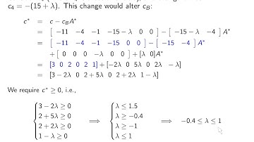 V5 07: Linear Programming: Changes in the objective function, part 2