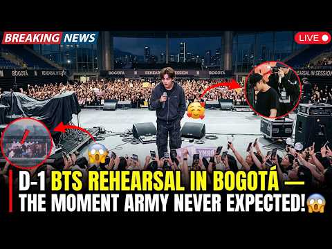 🚨Just Now: BTS Rehearses in Bogotá! Kim Taehyung Aura and Jungkook's Energy Become the Spotlight!