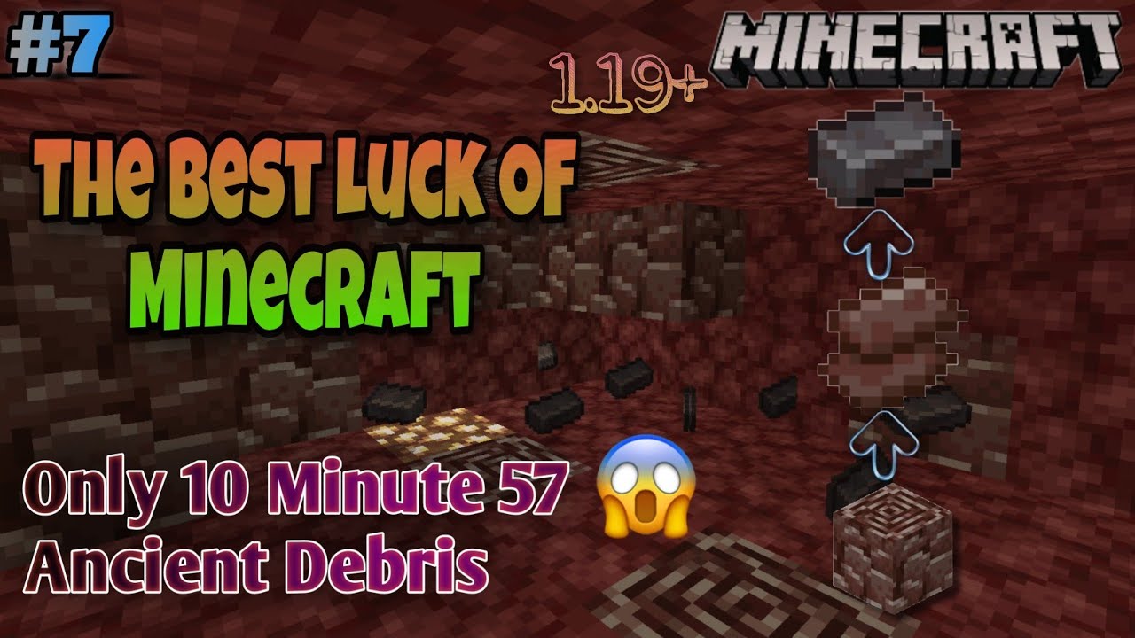 #7 || How To Find Ancient Debris ||Minecraft PE (1.19+) || #minecraft ...