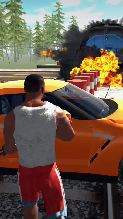 Indian bike driving 3D || Game mei meri car🚘gta train ke neachi aagai #indiantrainsimulator #simulat