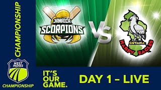 đ´ LIVE Jamaica v Guyana - Day 1 | West Indies Championship | Wednesday 25th May 2022