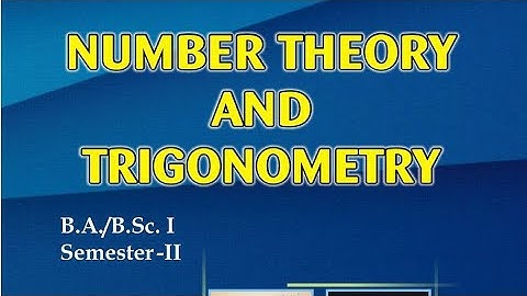 chapter 3 exercise 3.1 & 3.2 & 3.3 solution number theory and trigonometry 2nd semester maths