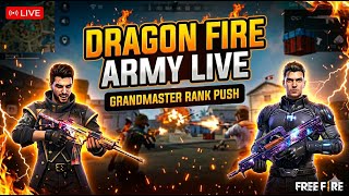 "Dragon Fire Army is LIVE! 🔴🔥🎮 Free Fire Rank Push & CS Match 🏆💥 #FreeFire #Freefirelive