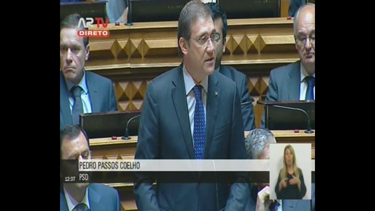 Intervenção de Pedro Passos Coelho no Plenário