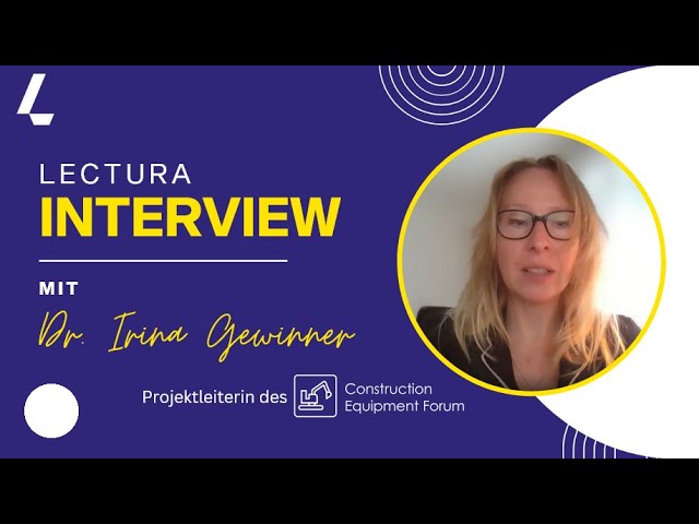 Videointerview: Dr. Irina Gewinner - Insights und Highlights des Construction Forums 2024