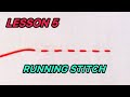 Embroidery Lesson 5 | Learn Running Stitch for Beginners