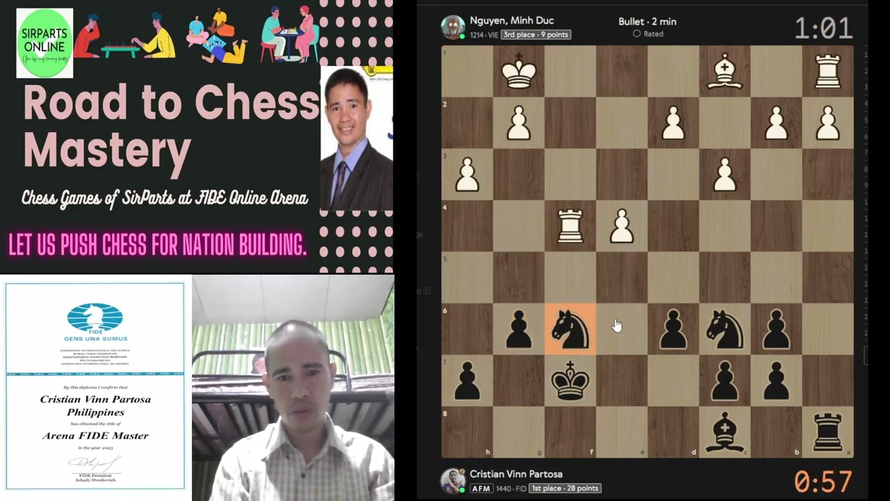 Bishop's Opening  FIDE Online Arena 2023 11 08 23 24 28 