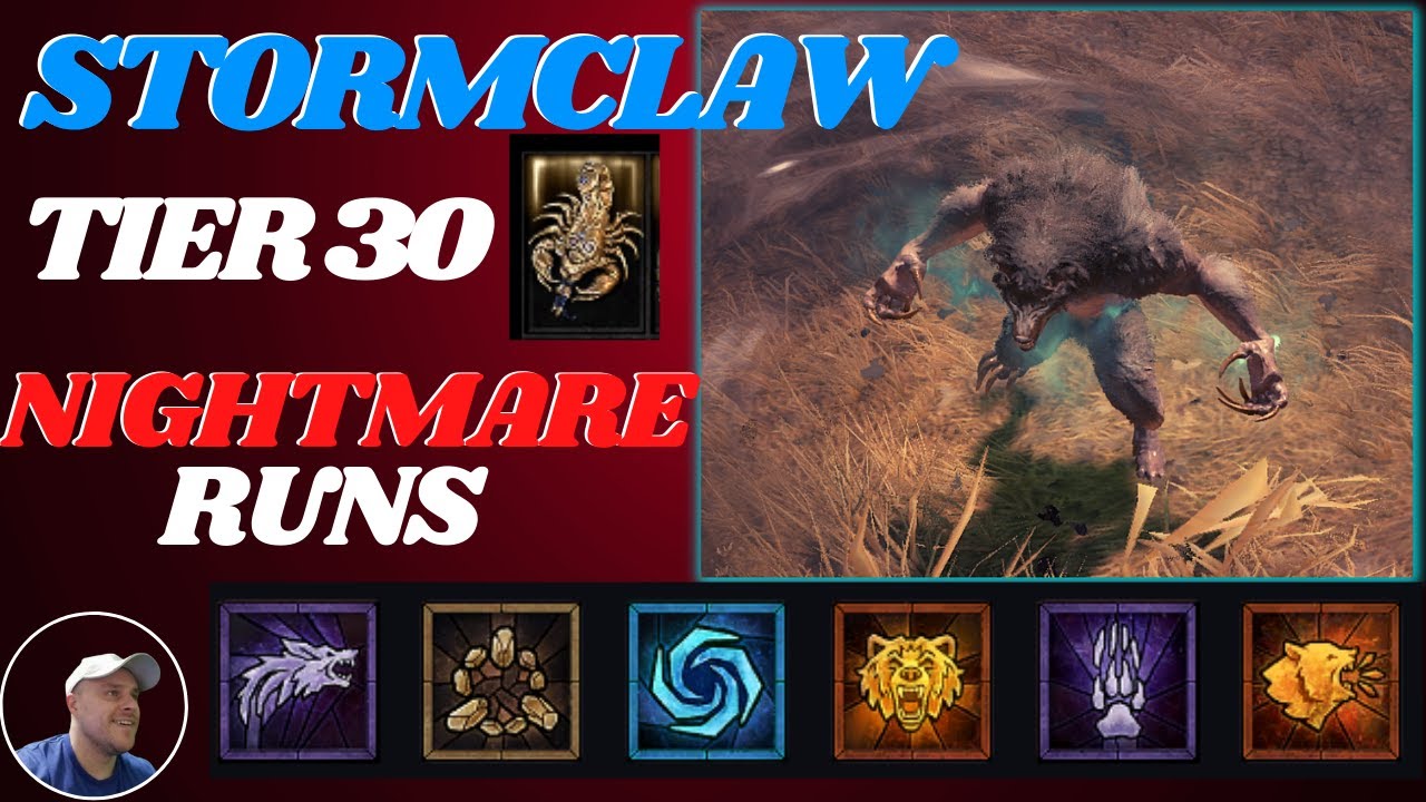 Tier 30 Nightmare Dungeons with Stormclaw Druid| Diablo 4 - YouTube