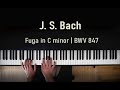 J S Bach Fuga In C Minor BWV 847 