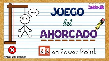 JUEGO DEL AHORCADO  en Power Point | Miss Kathy | Zukistrukis