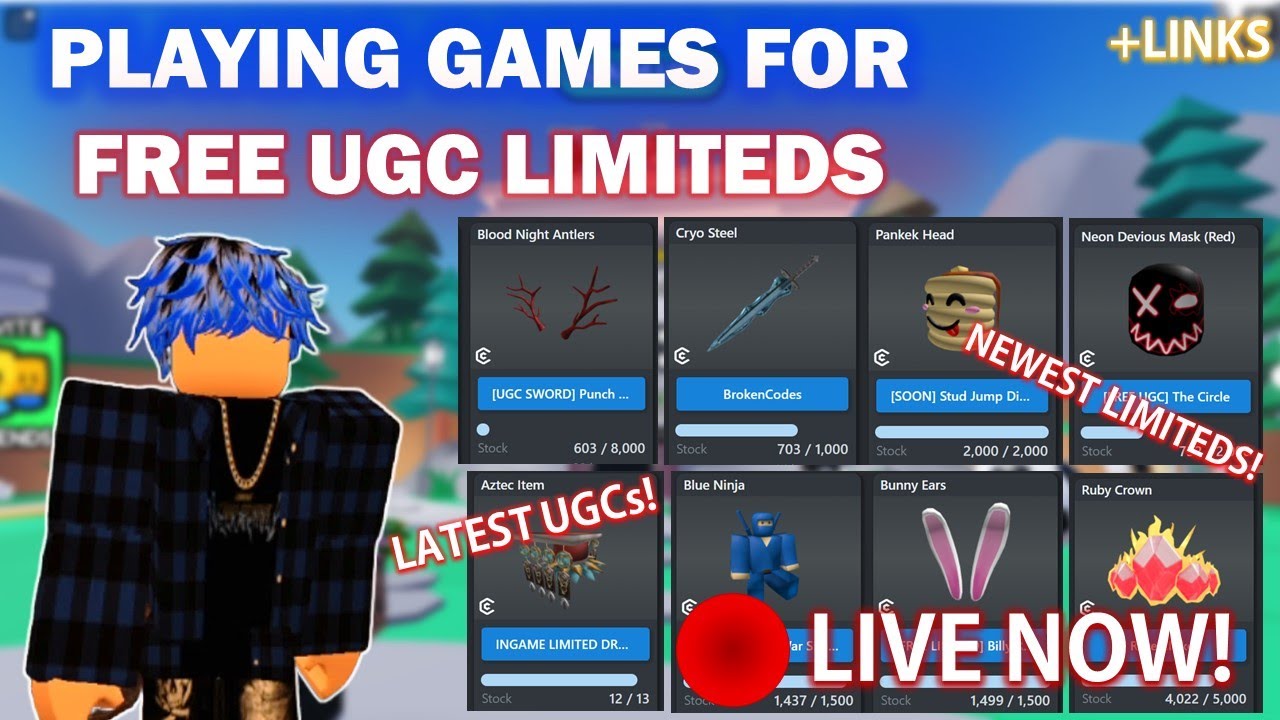 🔴[LIVE] Playing Games to Win FREE LIMITED UGCs = Latest & Newest + Links