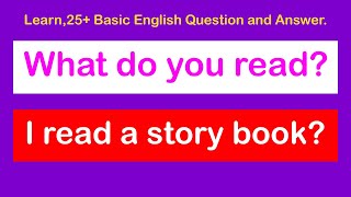 learn, 25+ Basic English Question and Answer ( Daily Useable Sentences).