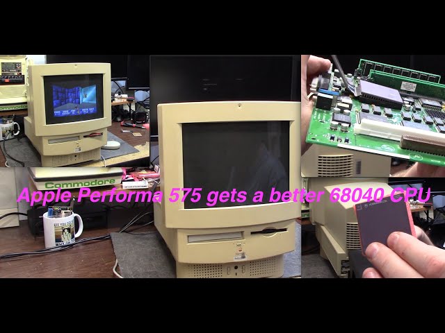 Apple Performa 575 gets a Commodore Amigas 68040 CPU - YouTube