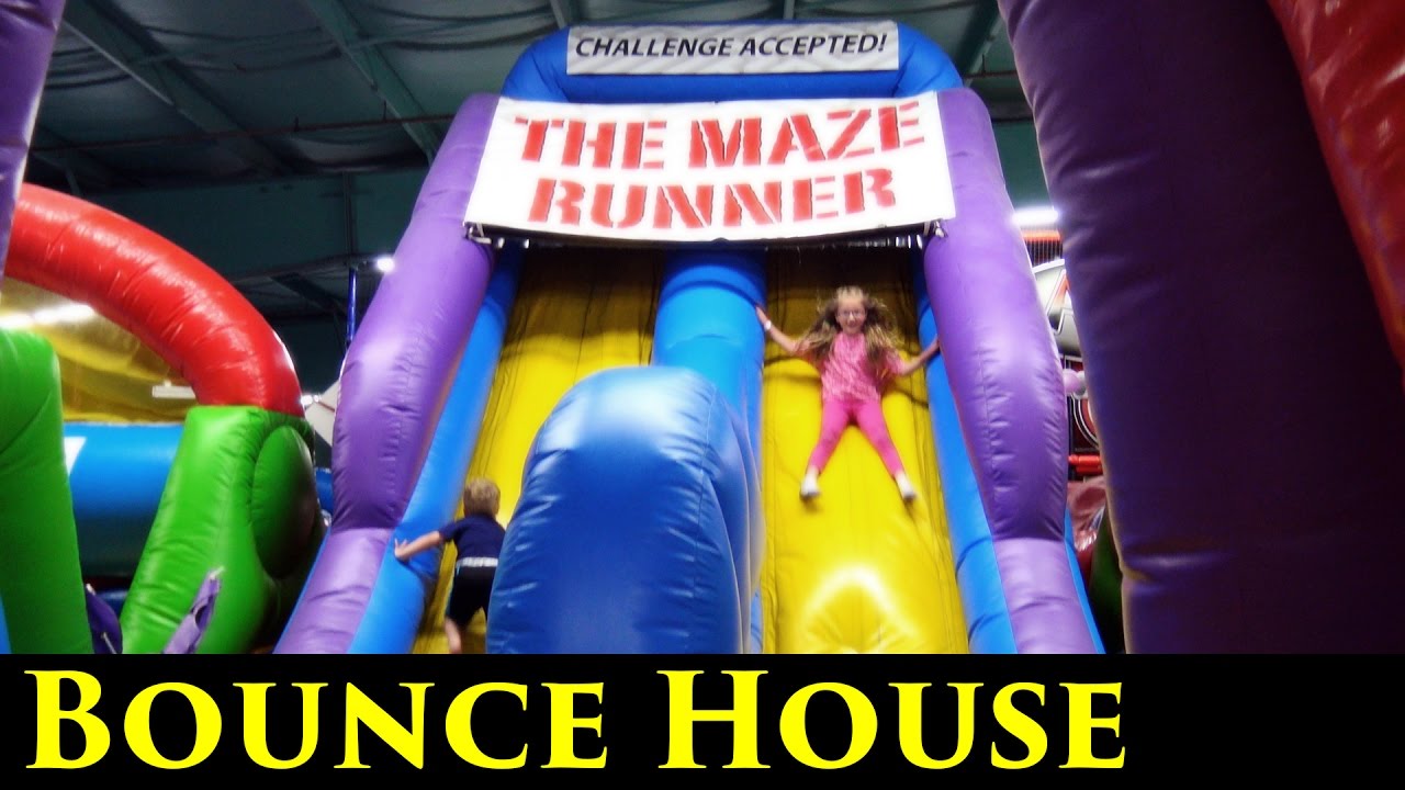 Huge Inflatable Indoor Playground for kids bounce house! Giant Slides ...