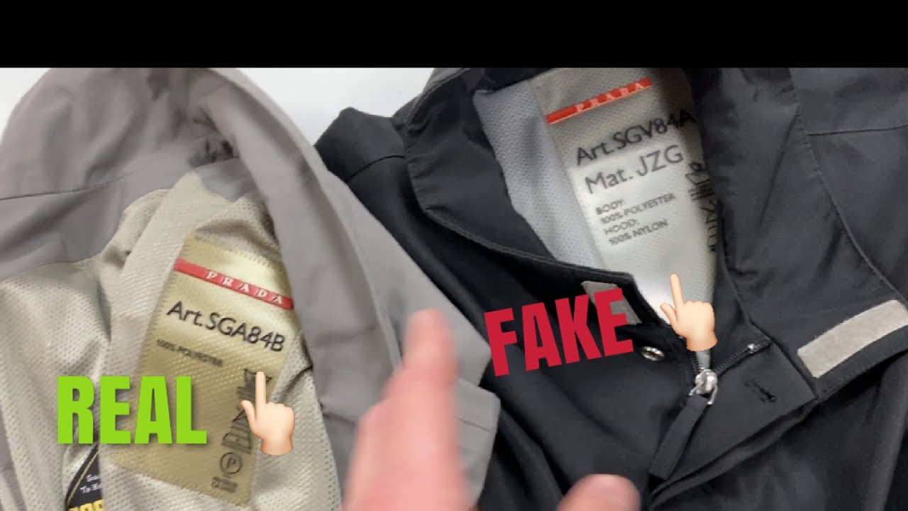 EASY METHOD TO SPOT FAKE PRADA JACKETS - YouTube