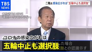 自民・二階幹事長 コロナの感染広がれば五輪中止も選択肢