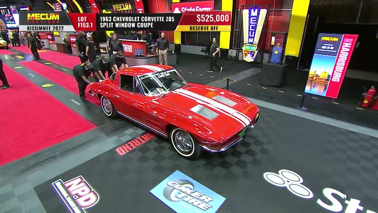 1963 Chevrolet Corvette Z06 Split Window Coupe Sold For $550,000 // Mecum Kissimmee 2022