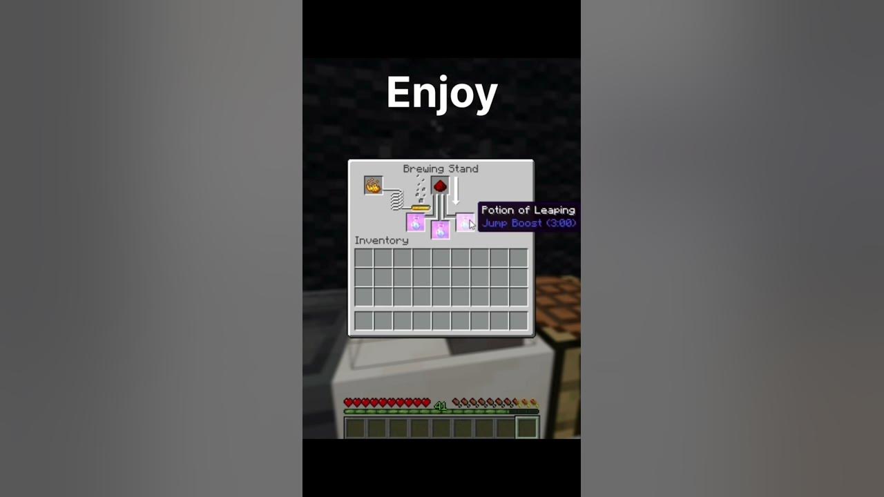 How to make a jump boost potion minecraft minecrafttutorial potions