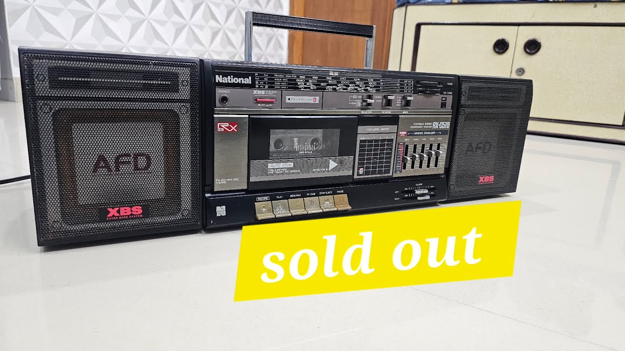 National RX-51 AFD Cassette player. Tape, Fm, Aux full working