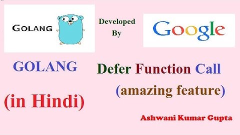 What is defer function call in go lang in Hindi | Urdu