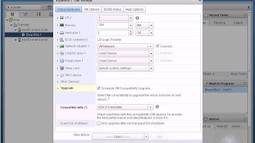 Upgrade VM Harware To Version 10 in vSphere 5.5