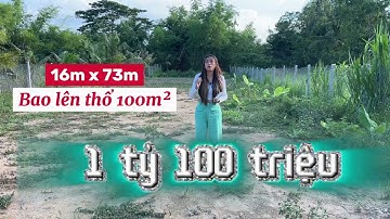 550tr (8m x 73m) - 1tỷ100tr (16m x 73m)- Bao lên thổ 100m² - Trước lộ nhựa, sau kênh NN - Nền cao