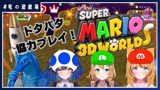 #6【#スーパーマリオ3Dワールド】協力してコースを完全制覇だ！【竜の遊技場】