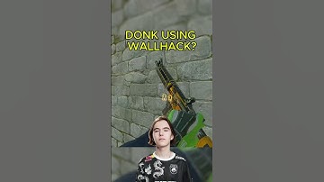 DONK USING WALLHACK?💀💀💀#donk #cs2 #cs2shorts