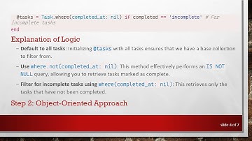 Filtering Tasks on Your Ruby on Rails To-Do List: How to Query the Index Page Efficiently