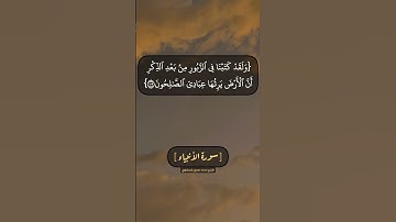 سورة الأنبياء الآية ١٠٤ الى ١٠٧ بصوت الشيخ محمد صديق المنشاوي