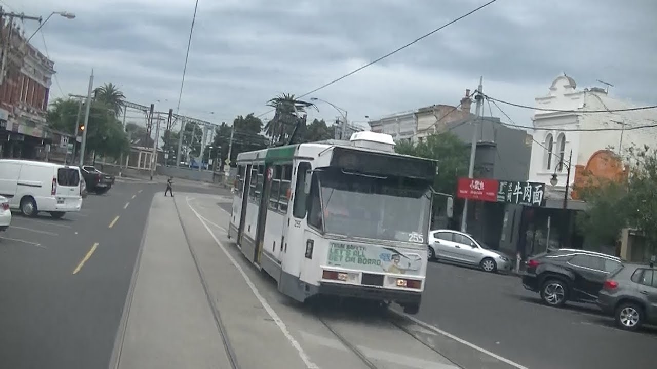 Driver's View Tram 3a East Malvern to St Kilda Junction Melbourne