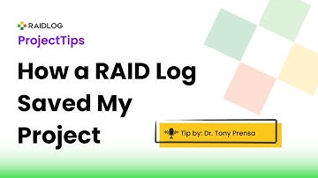 Dr. Tony Prensa Discuses A Time When Using a RAID Log Saved a Project 🤔