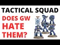 Space marine tactical squad in warhammer 40k 10th edition  neglected by gw