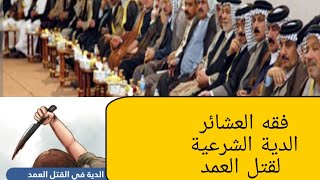 01 فقه العشائر / دية قتل العمد