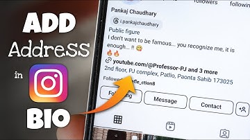 How to Add Address in Instagram Bio