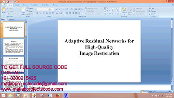 Adaptive Residual Networks for High-Quality Image Restoration.