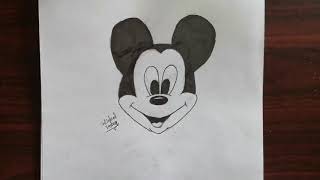 تعلم الرسم للأطفال - طريقة رسم ميكي ماوس  / How to draw Mickey Mouse  -Learn drawing for children