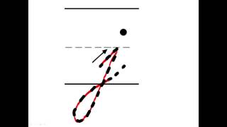 Cursive Lowercase j