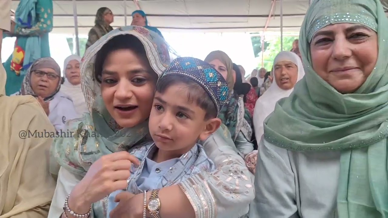 Ms Mehbooba Mufti along with her daughter Iltija Mufti offered Eid prayer at Dargah Hazratbal