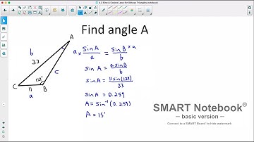 Foundations of Math 11: 4.2 Sine & Cosine Laws for Obtuse Triangles