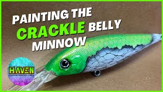 : The Crackle Belly Minnow Lure #lure painting #customlure