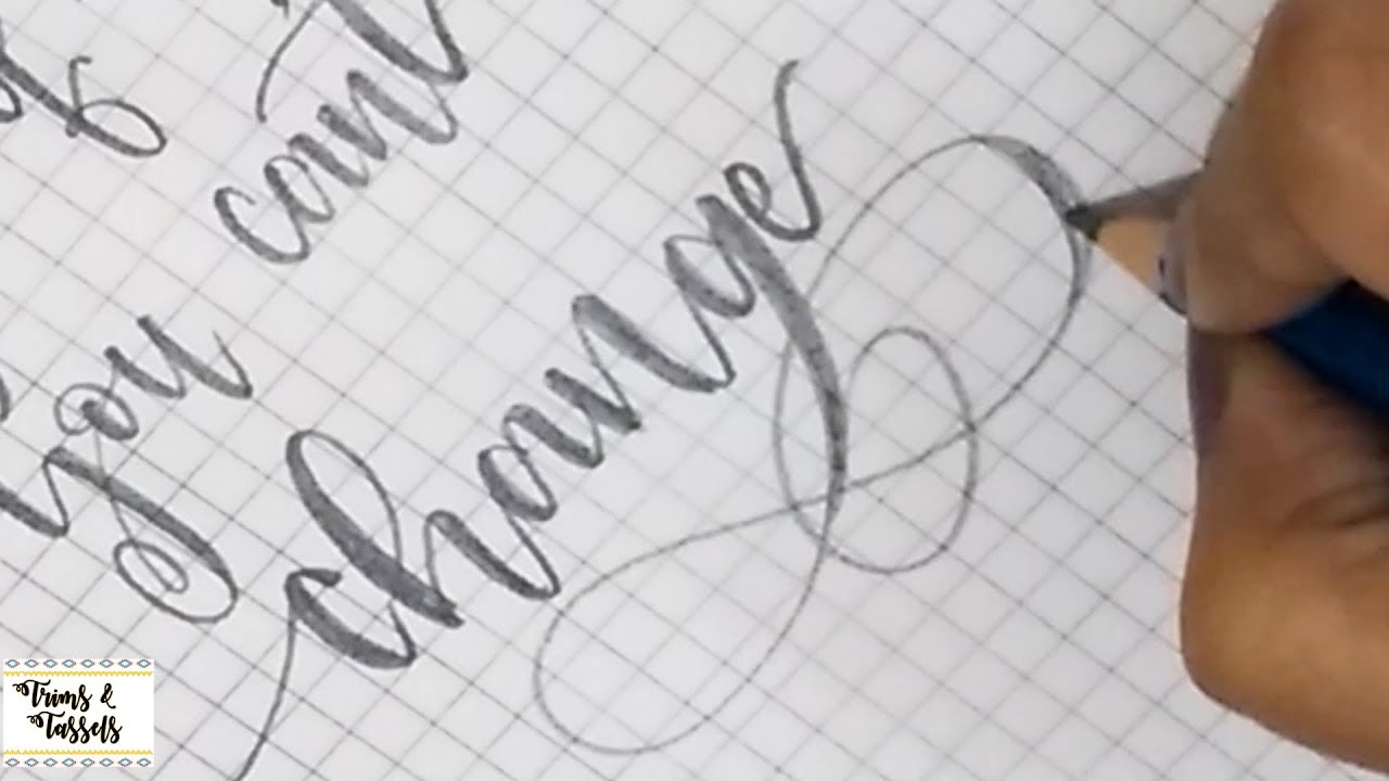 How to : Write Beautiful handwriting using Pencil  Pencil Calligraphy