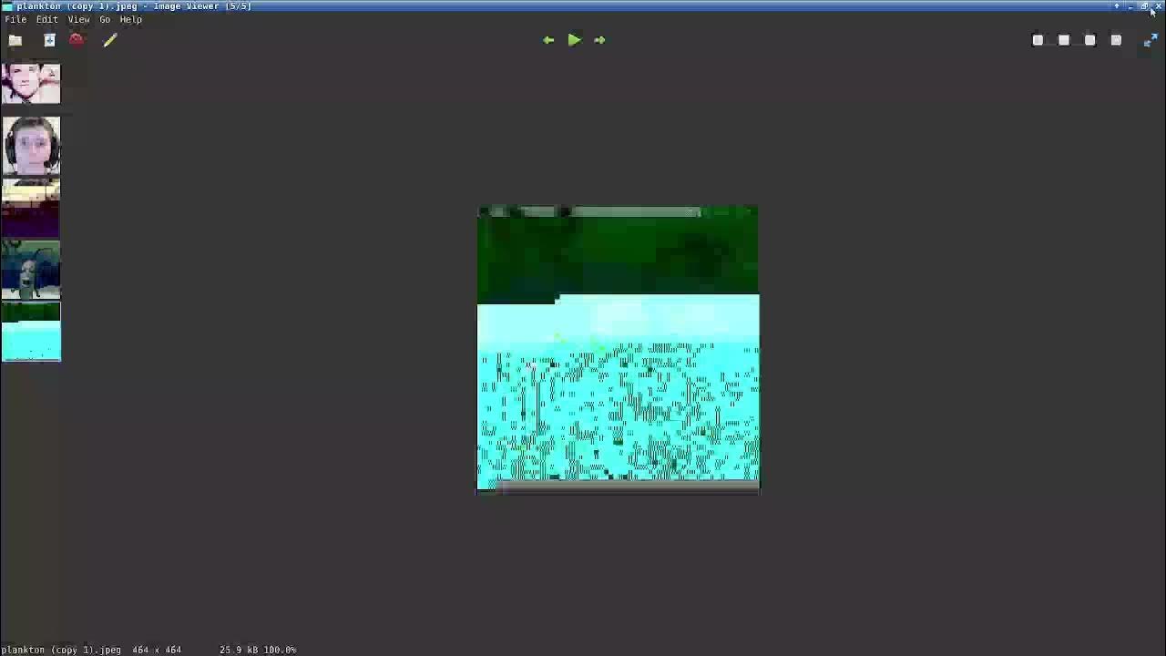 Trying to make a jpeg youtube